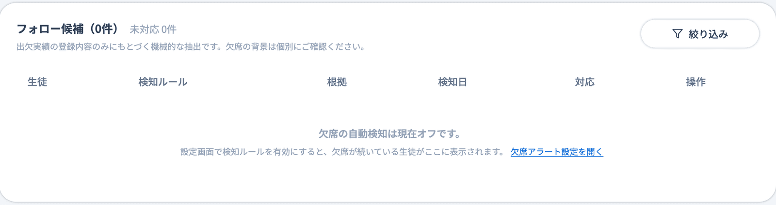 「フォロー候補」タブ